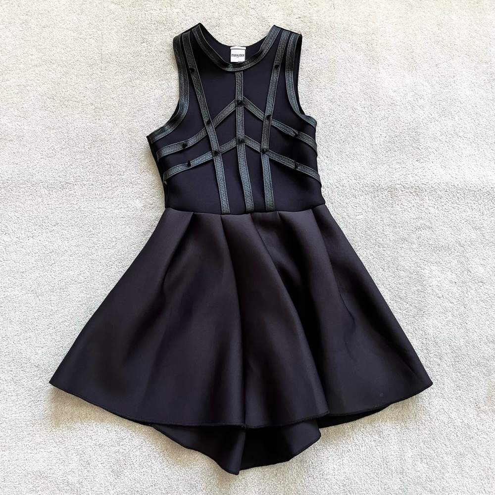 MUEHLEDEE Florence Spike Dress Black Goth Punk Cosplay Dominatrix Sexy - Picture 15 of 15